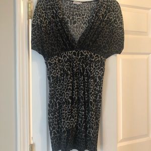 Gray Animal Print Dress